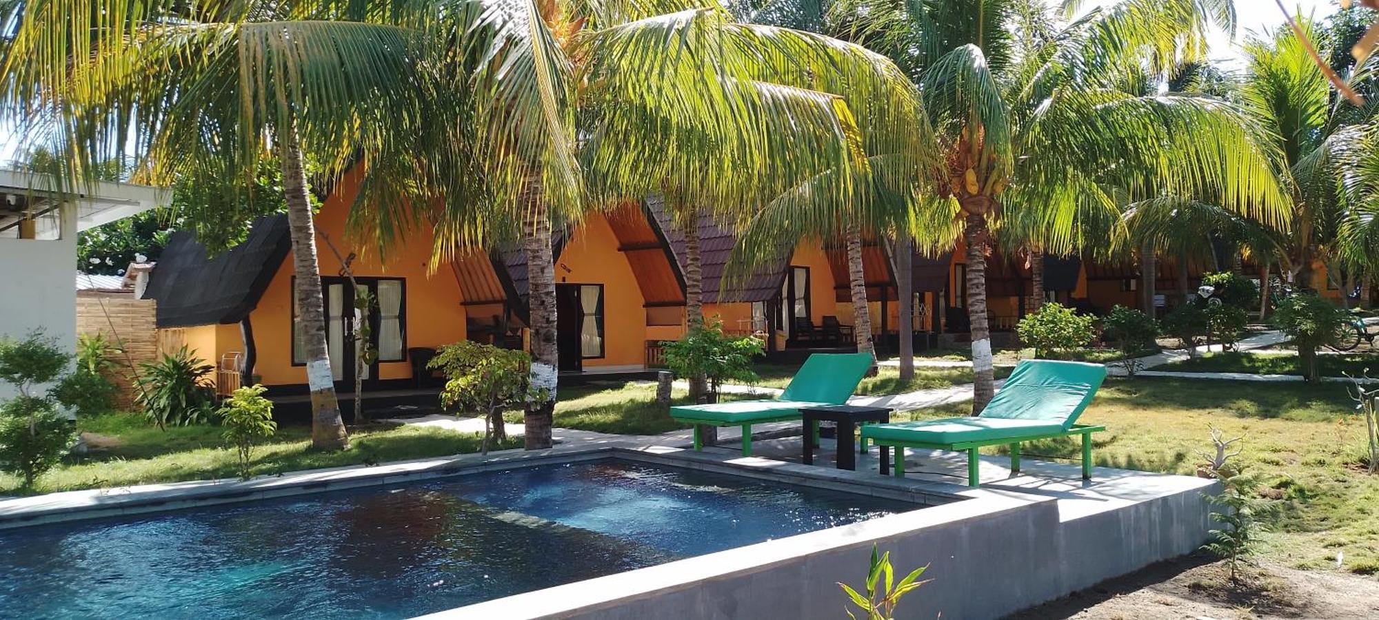 Pandan Bungalow Gili Air Exterior foto